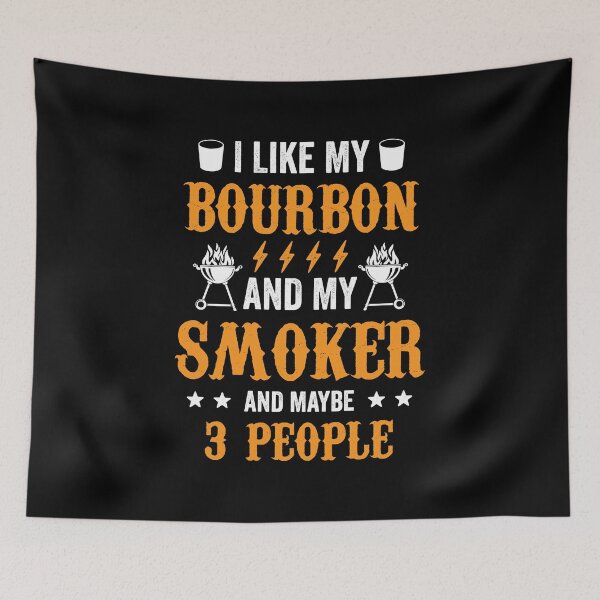 Item preview, 20200715 I Like Bourbon My Smoker And Maybe 3 People designed and sold by haselshirt.