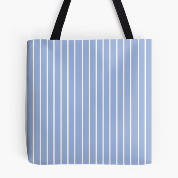 Item preview, Narrow sky blue and white stripes 2 designed and sold by LittleBettyMakes.