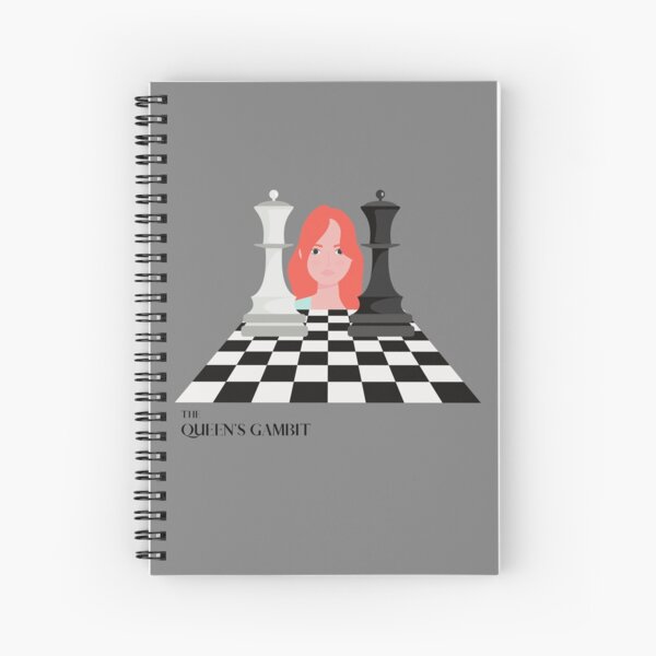 Elizabeth Harmon The Queens Gambit Spiral Notebook for Sale by bonjonodon