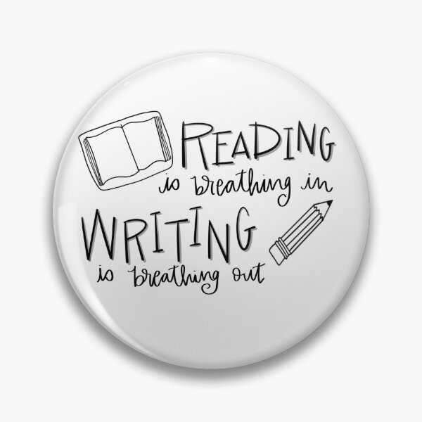 Item preview, Reading is breathing in, writing is breathing out. designed and sold by Sydneychappell.