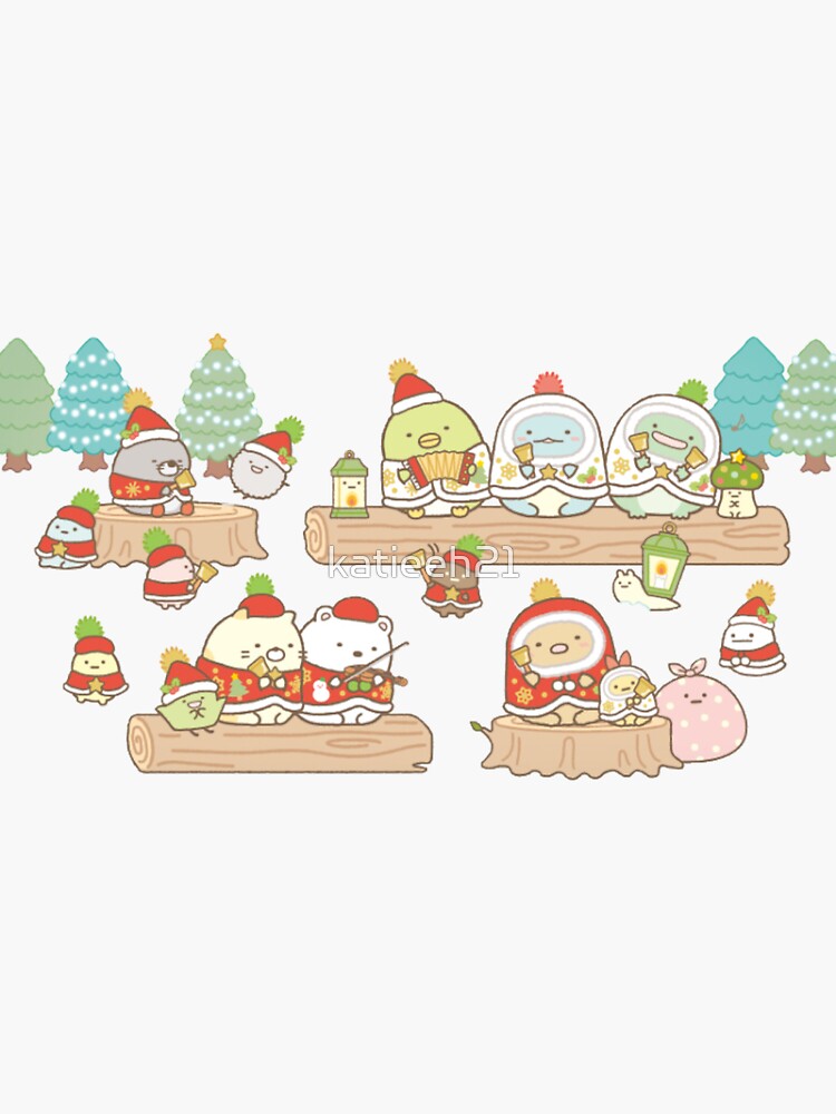 sumikko gurashi Inspired sticker pack Sticker for Sale by katieeh21