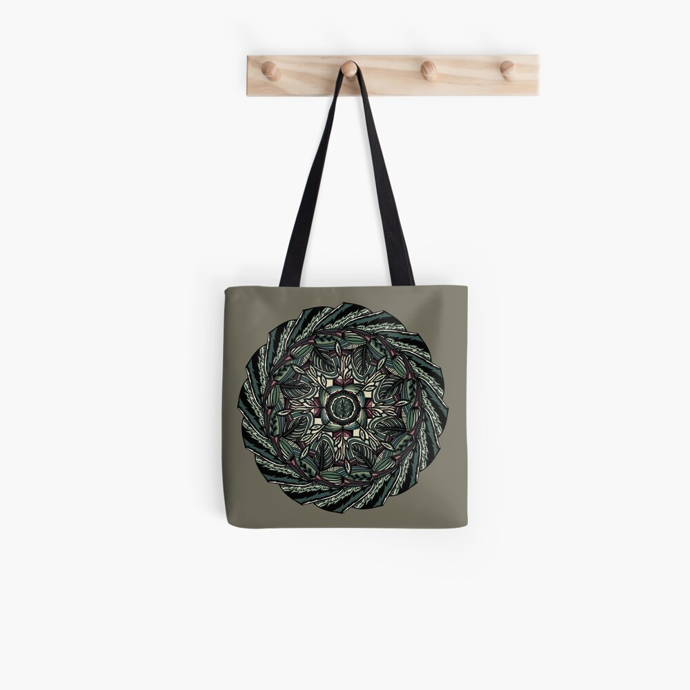 House Plants Mandala Tote Bag