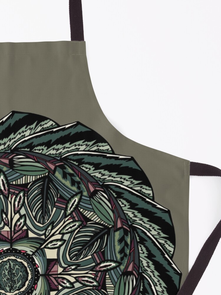 Alternate view of House Plants Mandala Apron