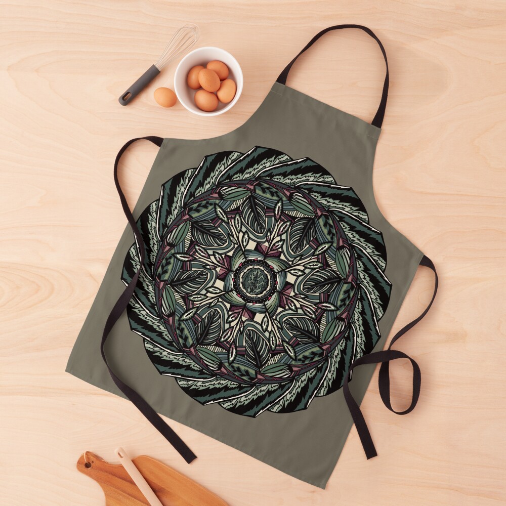 House Plants Mandala Apron
