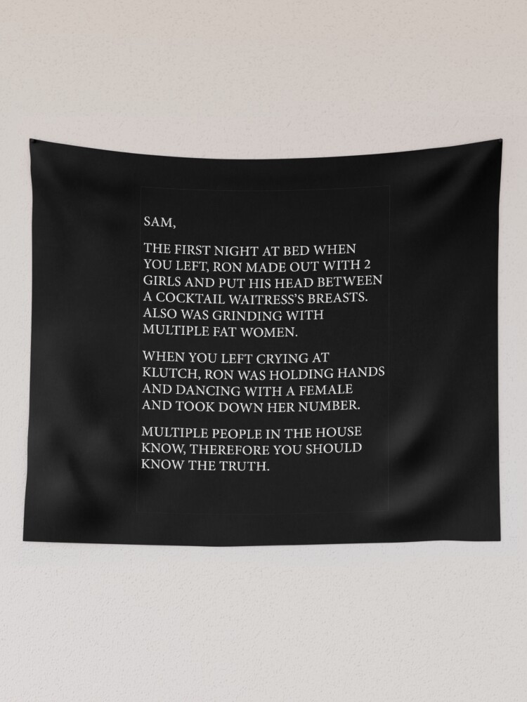 Jersey shore 2024 letter tapestry