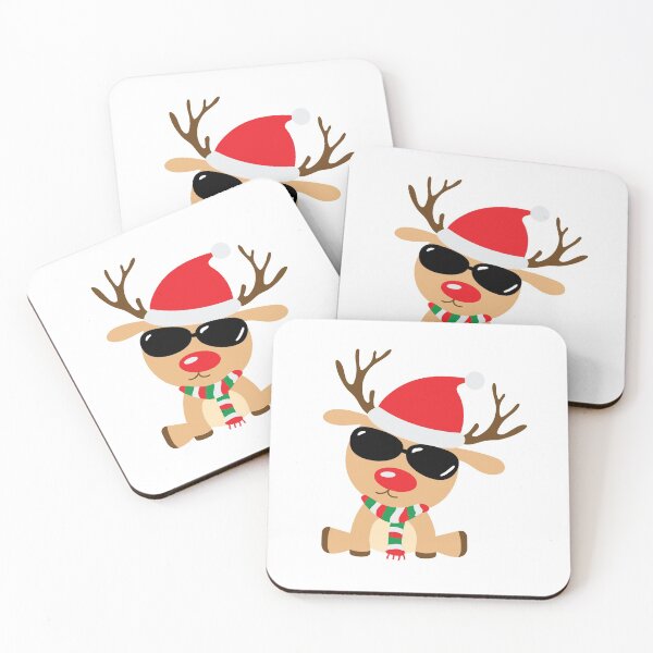 Item preview, Christmas - Cute reindeer with glasses designed and sold by ShawnDzign.