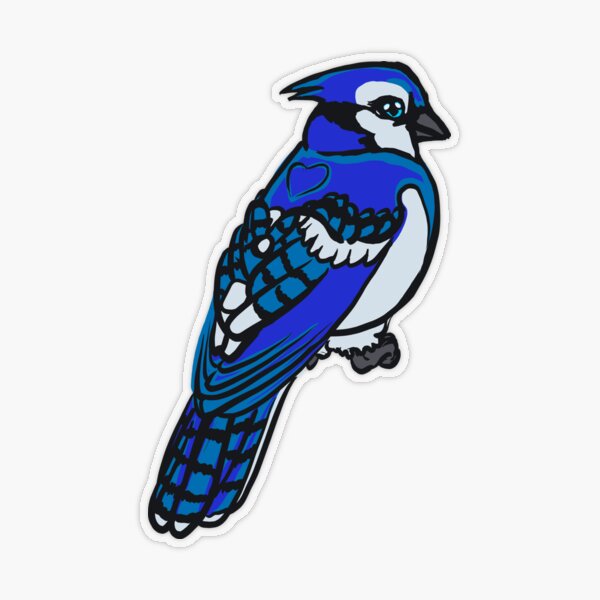 Blue Jay Sticker for Sale by mcm653