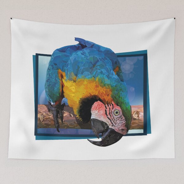 Item preview,  blue-yellow macaw designed and sold by obscurite.
