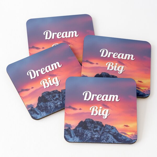 Item preview, Dream Big Inspirational Sunset Mountains View designed and sold by Samsdesignshop.