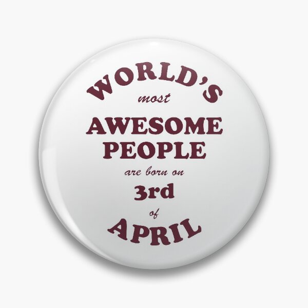 Item preview, Awesome People are born on 3rd of April designed and sold by beloknet.