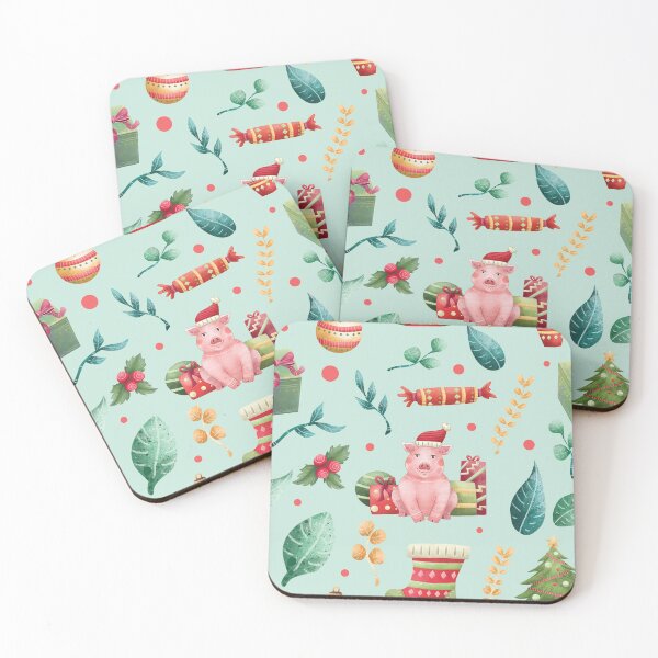 Item preview, Christmas Pig, Farm Animal, Funny Xmas Pig, Merry Christmas designed and sold by StrayLeaves.