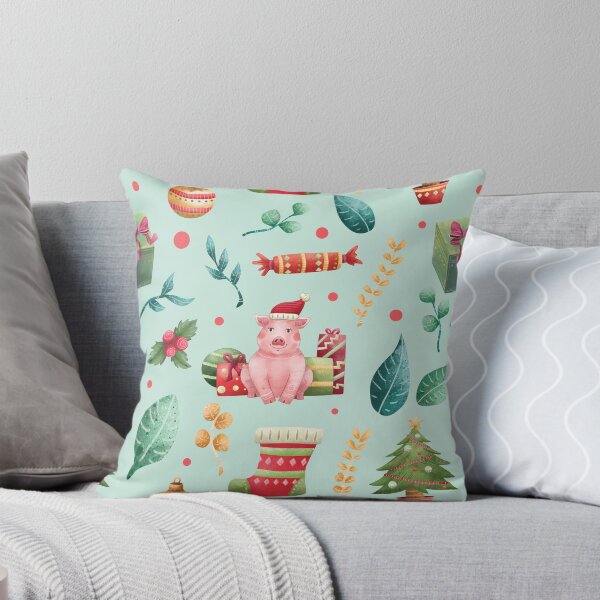 Item preview, Christmas Pig, Farm Animal, Funny Xmas Pig, Merry Christmas designed and sold by StrayLeaves.