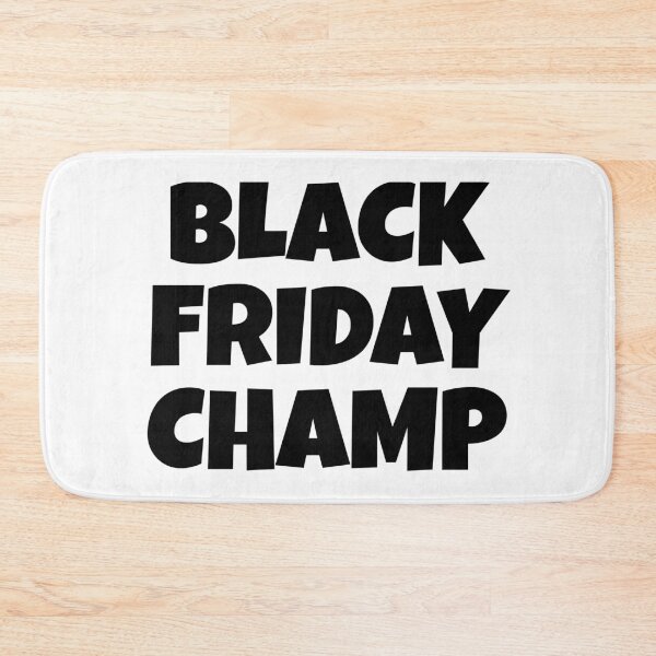 Item preview, Black Friday Champ (Black Colour Words) designed and sold by KayLadyBug.
