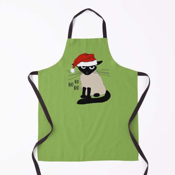 Item preview, Siamese Santa | Humorous Christmas Holiday Kitty Cat designed and sold by Jenn Inashvili.
