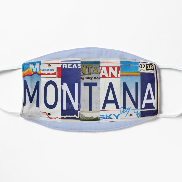 Montana License Plates Flat Mask