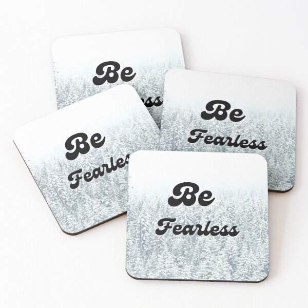 Item preview, Be Fearless Inspirational Snow Covered Forest designed and sold by Samsdesignshop.