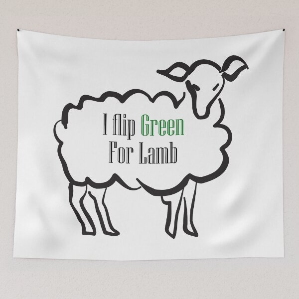 Item preview, I Flip Green For Lamb designed and sold by Wicked_Faery.