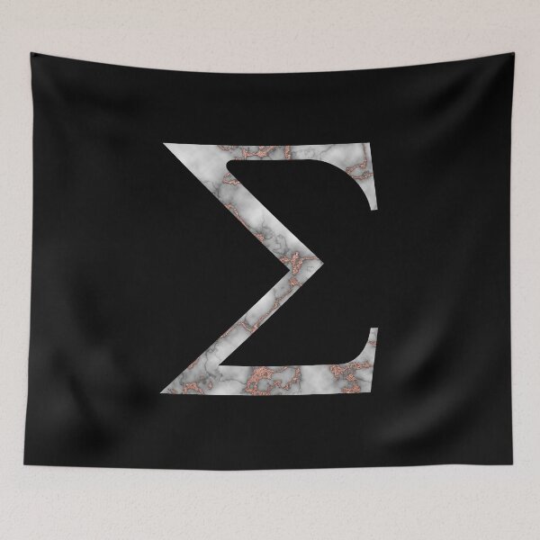 Item preview, Sigma Greek Letter Rose Gold Marble designed and sold by MSA-42.