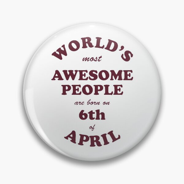 Item preview, Awesome People are born on 6th of April designed and sold by beloknet.