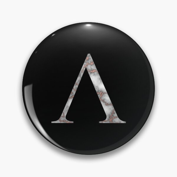 Item preview, Lambda Greek Letter Rose Gold Marble designed and sold by MSA-42.
