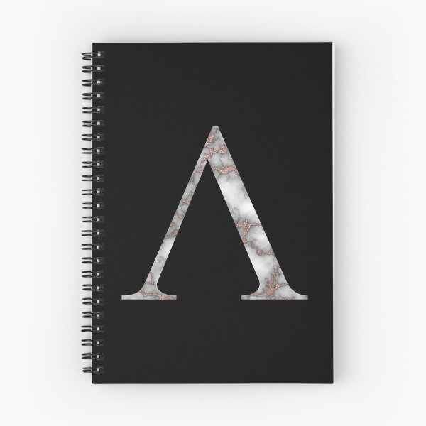 Item preview, Lambda Greek Letter Rose Gold Marble designed and sold by MSA-42.