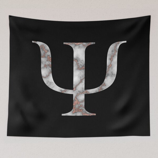 Item preview, Psi Greek Letter Rose Gold Marble designed and sold by MSA-42.