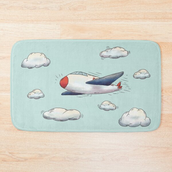 Item preview, Airplane and Clouds Hand Drawn designed and sold by della95.