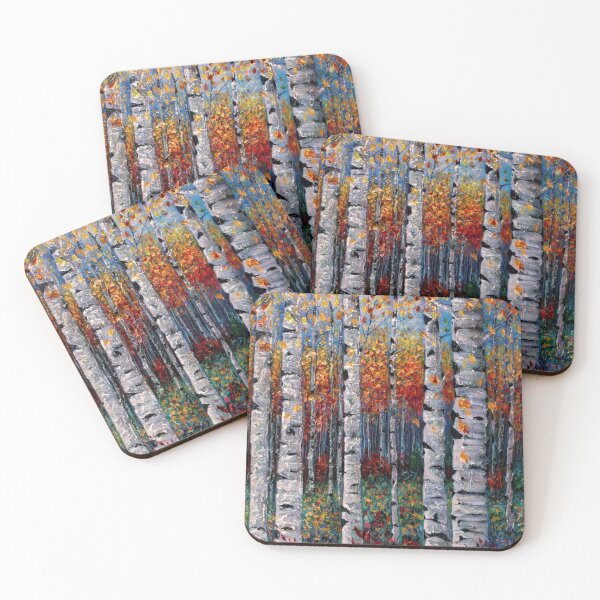 Item preview, ASPEN FALL with Palette Knife painted for Mark designed and sold by Rocky Mountain Artistry.