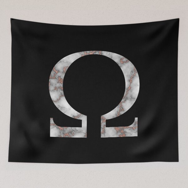 Item preview, Omega Greek Letter Rose Gold Marble designed and sold by MSA-42.