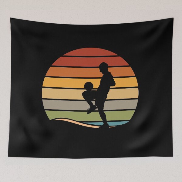 Item preview, Retro Vintage Soccer Player Sunset Graphic designed and sold by tempotats.