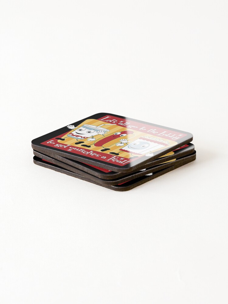 Alternate view of Let's all go to the lobby T-Shirt Coasters (Set of 4)