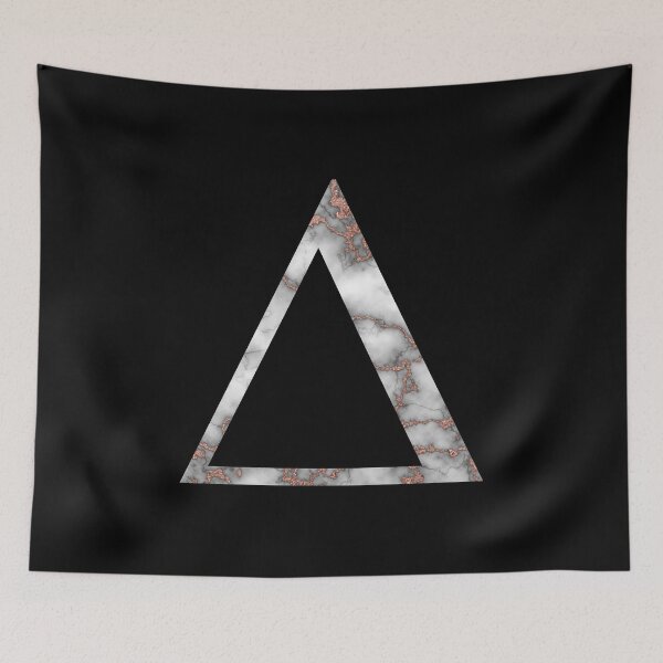 Item preview, Delta Greek Letter Rose Gold Marble designed and sold by MSA-42.