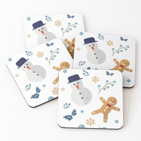 Item preview, Cute Christmas Pattern | Snowman, snowflakes designed and sold by Moodyandmellow.