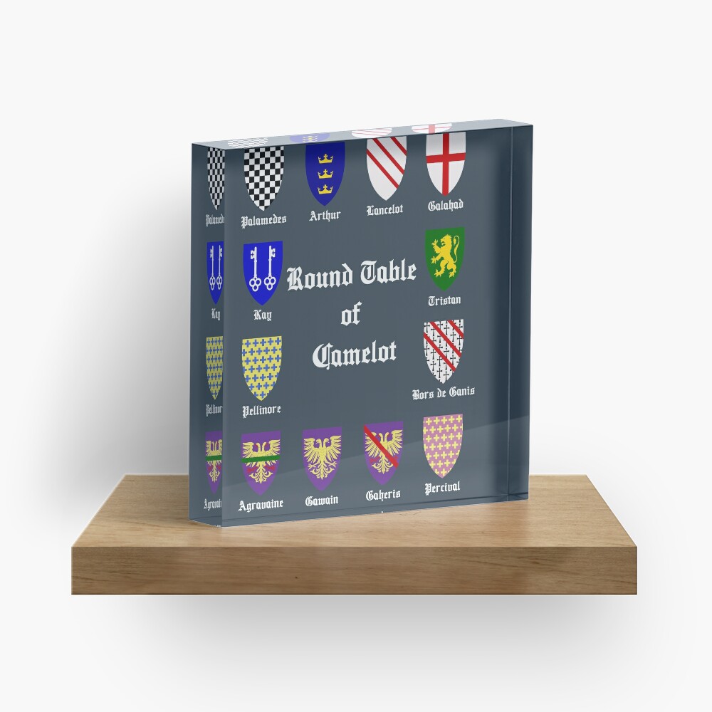 Round Table of Camelot Acrylic Block