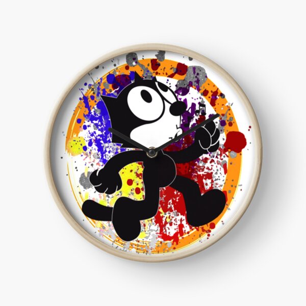 Horloges Sur Le Theme Cat Felix Redbubble