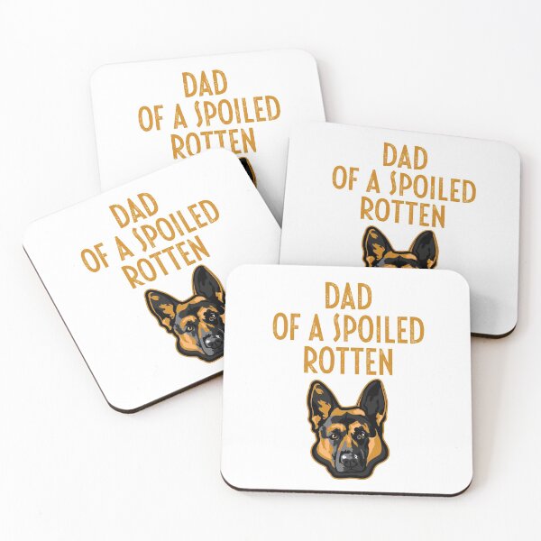 Item preview, Dad of a Spoiled Rotten German Shepherd Puppy Dog designed and sold by FiveDucklings.