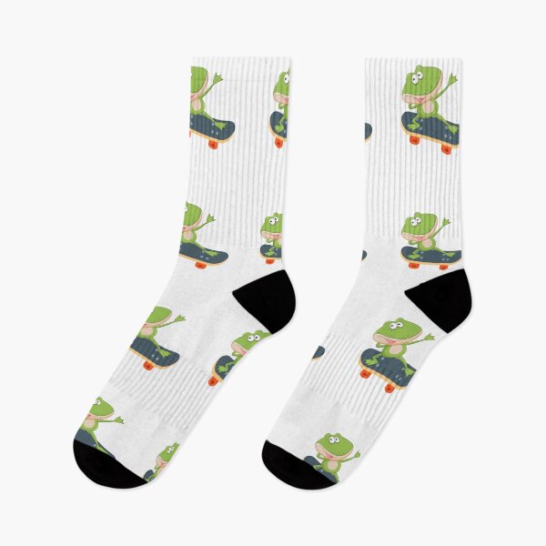 Item preview, Happy frog on  skateboard designed and sold by GulQari.