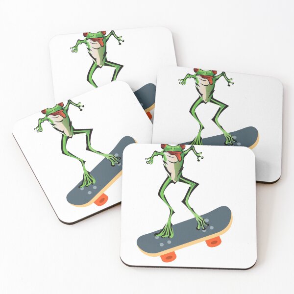 Item preview, Silly frog on skateboard designed and sold by GulQari.