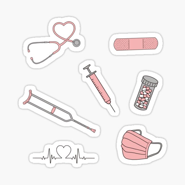 cute nurse gift ideas elements by imaginepro12  Medical stickers, Nurse  stickers, Science stickers