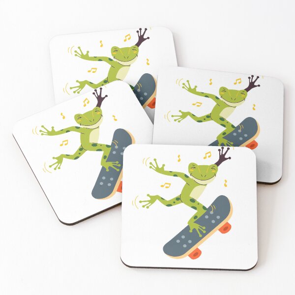 Item preview, Dancing frog on skateboard designed and sold by GulQari.