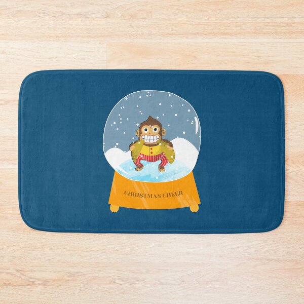 Item preview, Merry Christmas Holiday | Christmas Cheer | Chilled Monkey with Cymbals In A Snow Globe designed and sold by Ainbowz-Artwork.