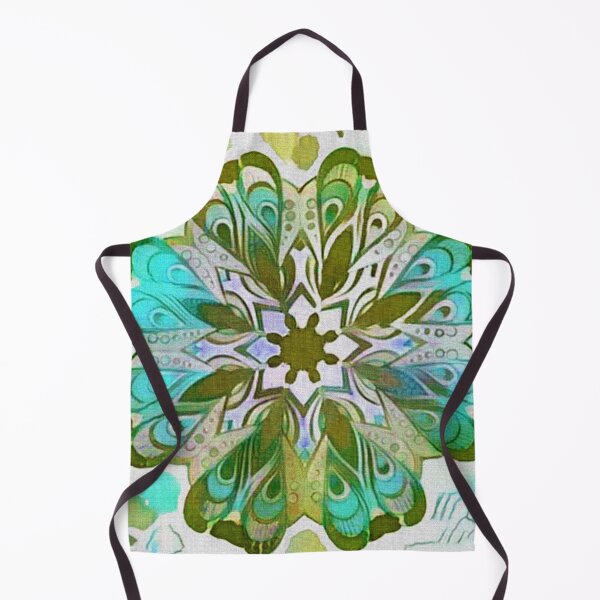 Item preview, Mandala in blues and greens designed and sold by ninasilver.