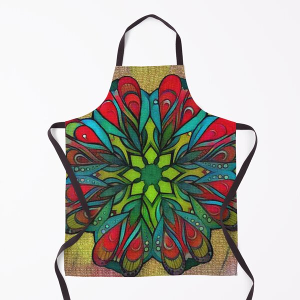 Item preview, Christmas Burlap Mandala designed and sold by ninasilver.