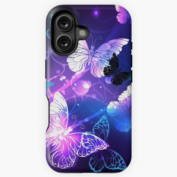 Vista previa del artículo con la obra «Fondo violeta con mariposas nocturnas», diseñado y vendido por Blackmoon9.