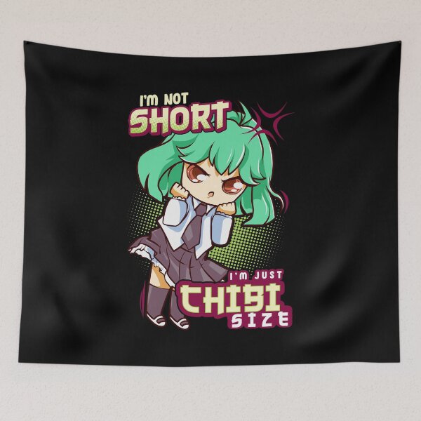 Item preview, I'm Not Short I'm Just Chibi Size Cute Anime Girl designed and sold by perfectpresents.
