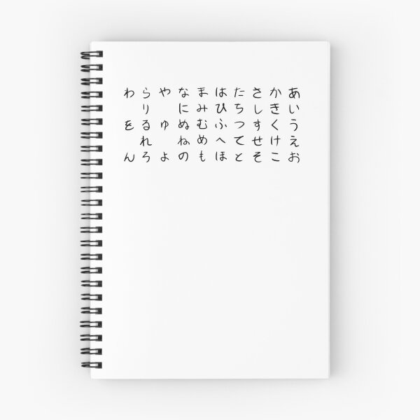 Item preview, Japanese Hiragana Gojūon Alphabet Characters Writing - Traditional Style Right-to-Left Writing designed and sold by yusuke-art.