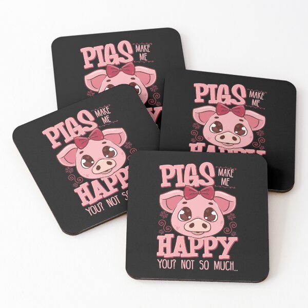Item preview, Adorable Pigs Make Me Happy You? Not So Much designed and sold by perfectpresents.