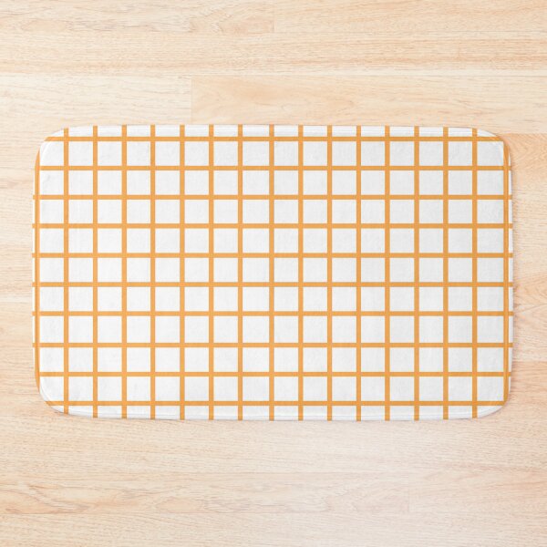 Item preview, Retro style orange and white check designed and sold by LittleBettyMakes.