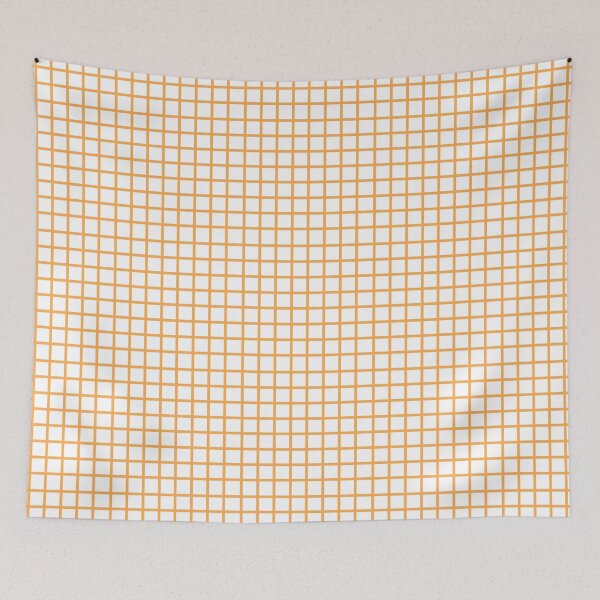 Item preview, Retro style orange and white check designed and sold by LittleBettyMakes.