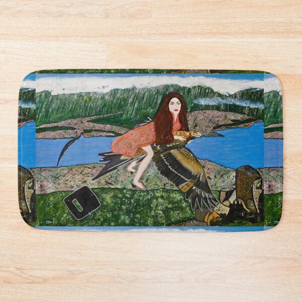 Item preview, Mistress Kelly Rides a Wedge Tailed Eagle designed and sold by JDLPaintings.